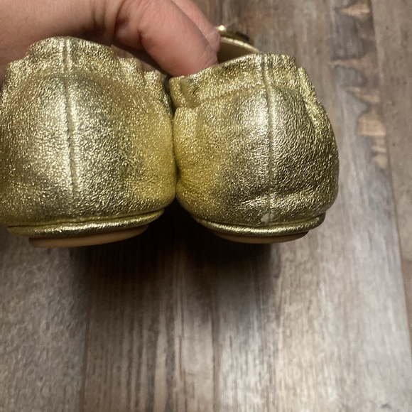 Tori Burch gold ballet flats size 9 - Picture 9 of 9